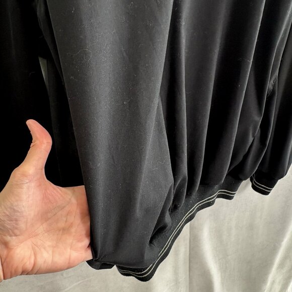 SUNDERLAND SCOTLAND Men Pullover Windbreaker Sweatshirt V Neck Sz L Black 23-18 - Picture 5 of 11